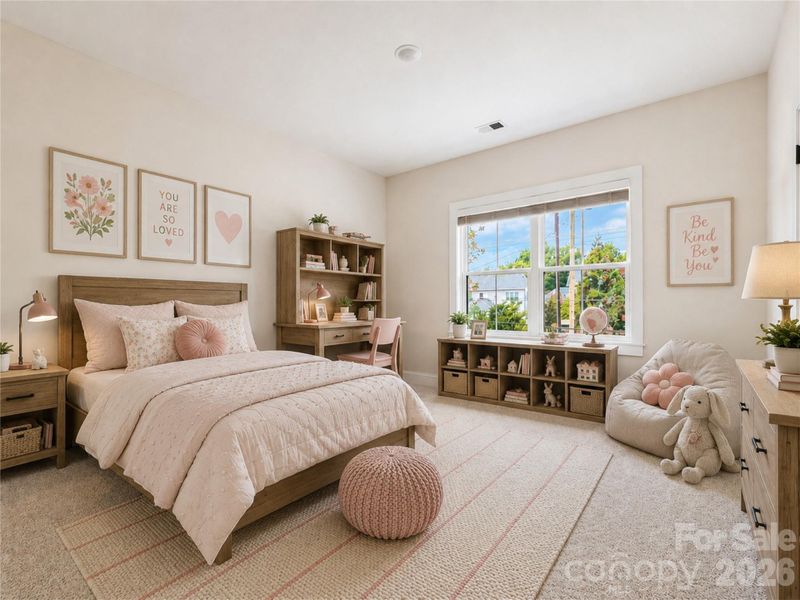 Furnished interior view inside a new home in , Charlotte (Image 16).