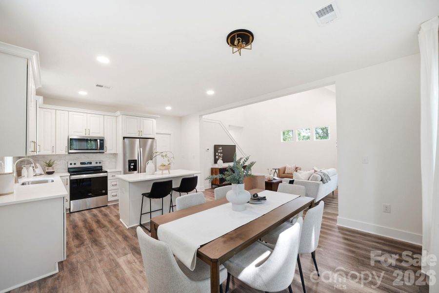 Furnished interior view inside a new home in , Charlotte (Image 30).