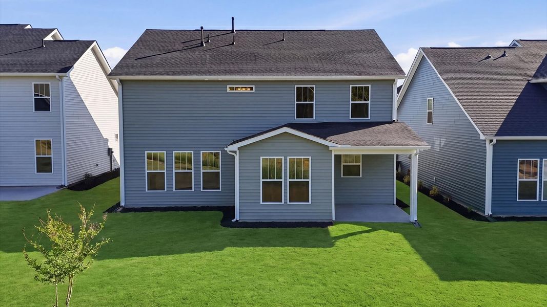 Exterior details and patio area of a home in Harrier Point, Woodruff (Image 3).