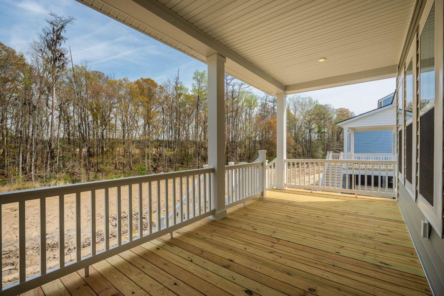 Exterior details and patio area of a home in Heron's Walk at Summers Corner, Summerville (Image 24).