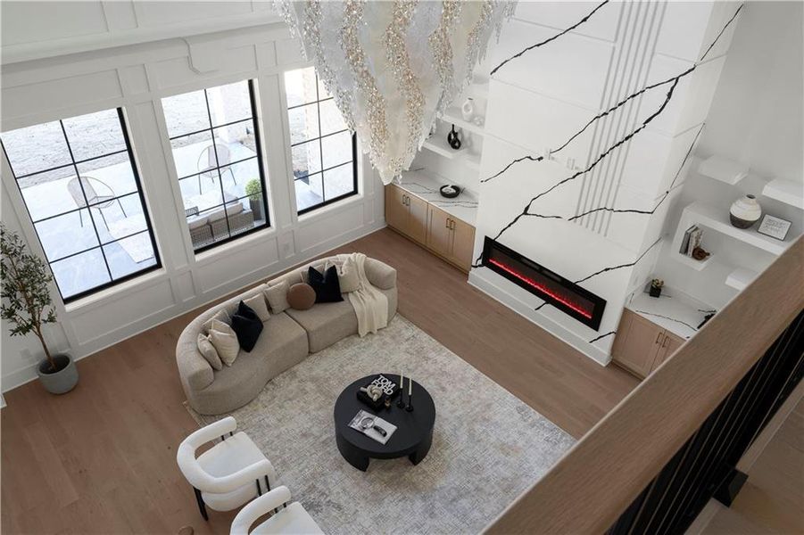 Furnished interior view inside a new home in , Suwanee (Image 10).