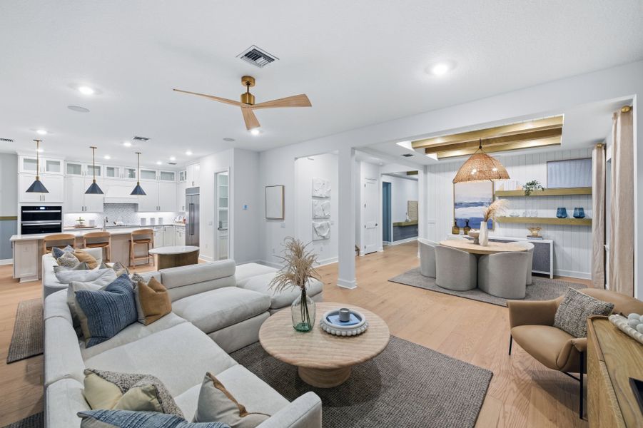 Representative furnished interior of a home built from the Scarlett by DiVosta in The Reserve at Eastpointe, Palm Beach Gardens (Image 7).