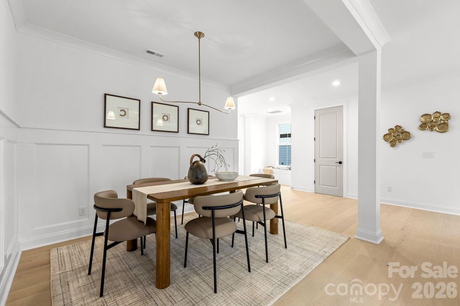 Furnished interior view inside a new home in , Charlotte (Image 40).
