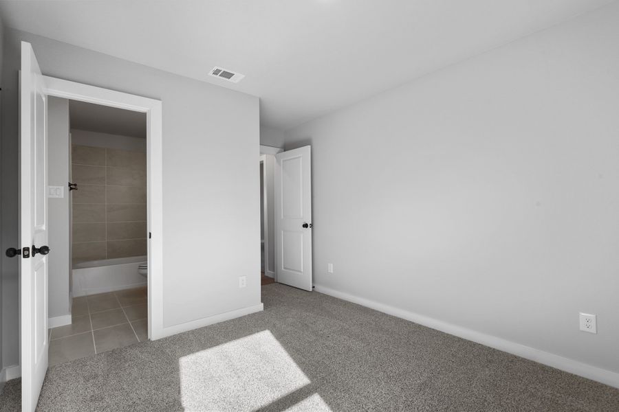 Representative unfurnished interior of a home built from the Sherwood by Cheldan Homes in Pitcock Addition, Graham (Image 57). Representative unfurnished interior of a home built from the Sherwood by Cheldan Homes in Pitcock Addition, Graham (Image 57).