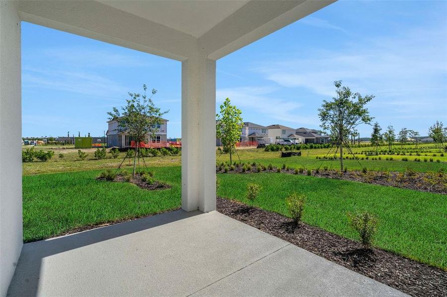 Exterior details and patio area of a home in Creekside Run at Babcock Ranch, Punta Gorda (Image 20).