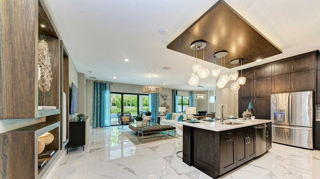 Island Kitchen into Great Room