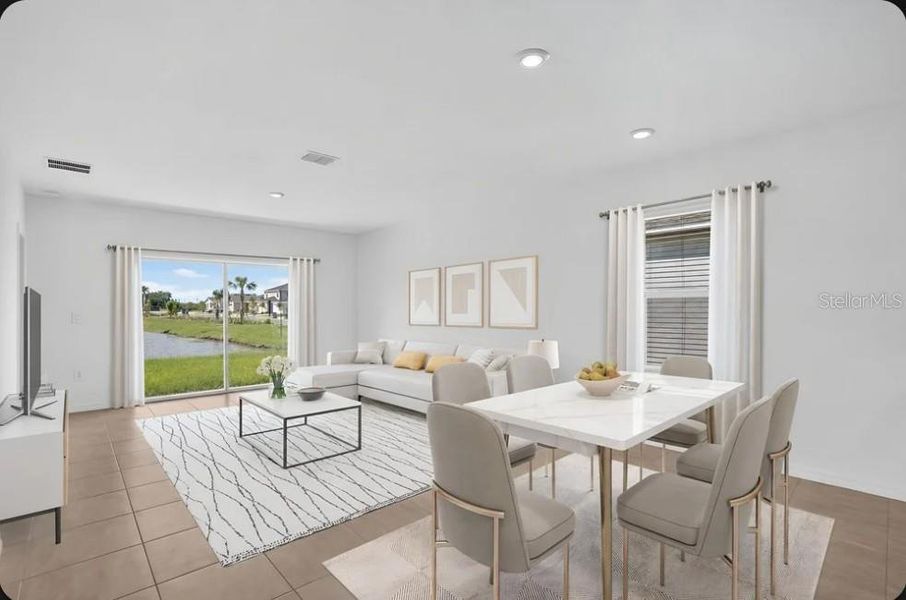 Furnished interior view inside a new home in Coasterra Community Group Page, Palmetto (Image 5).