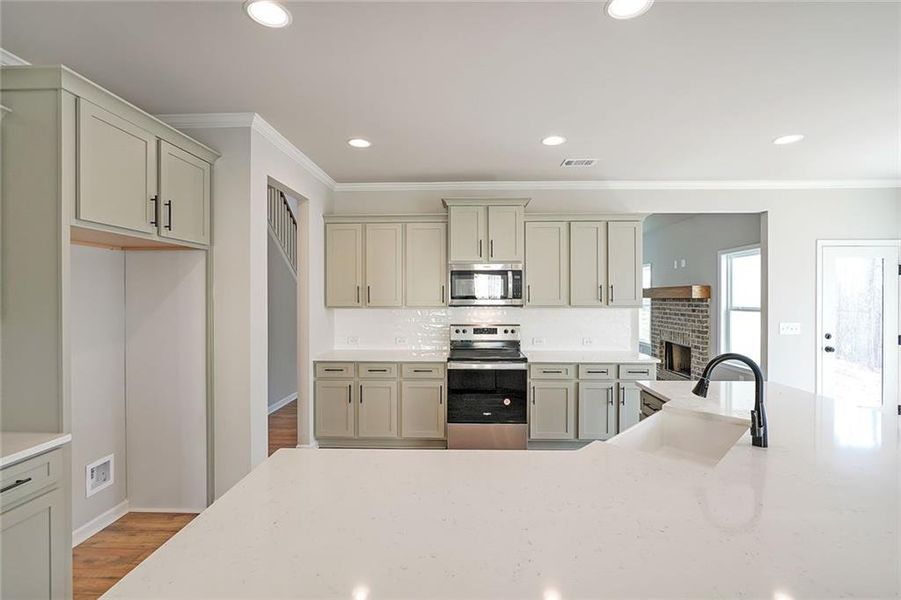 Furnished interior view inside a new home in , Dawsonville (Image 9).