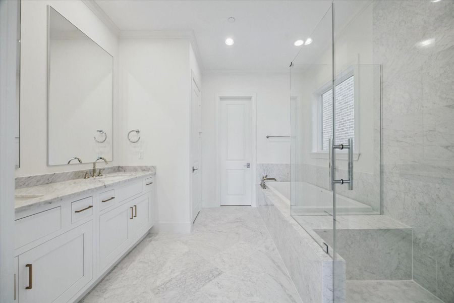 Luxurious marble bathroom