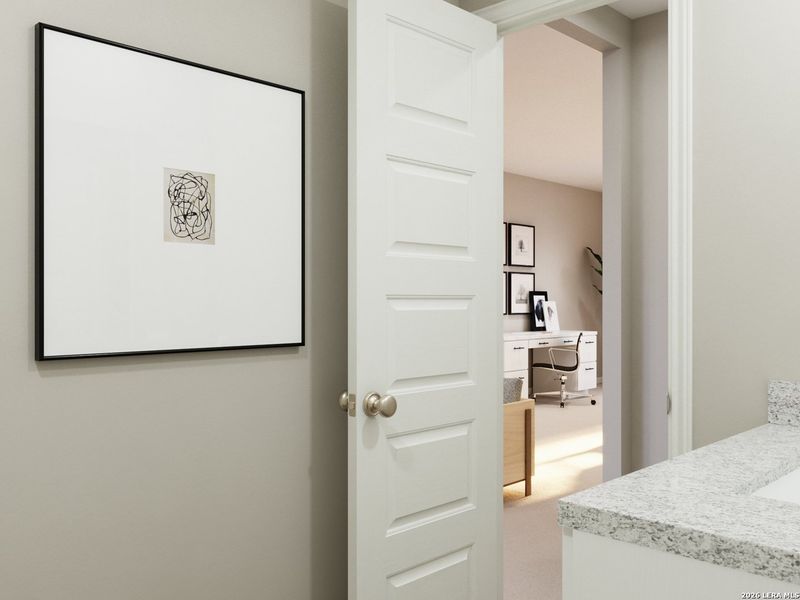 Furnished interior view inside a new home in Cinco Lakes, San Antonio (Image 8).