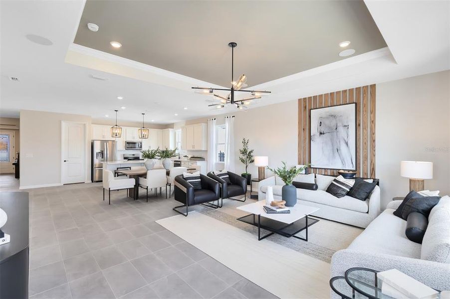 Furnished interior view inside a new home in Bridgewalk, St. Cloud (Image 13).