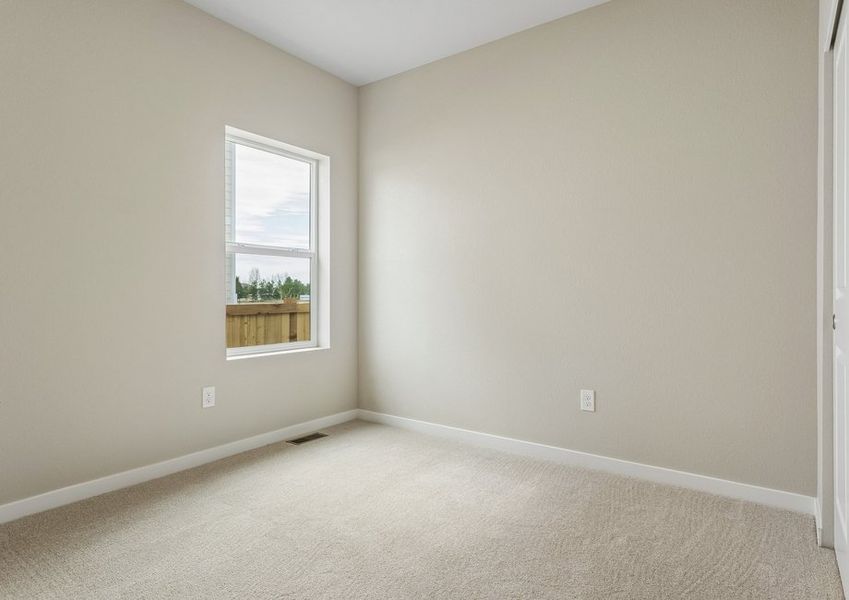 The secondary bedrooms have carpet.