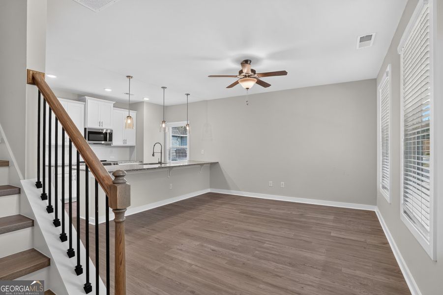 Spacious, unfurnished interior of a new home in The Cottages at East Lanier, Fayetteville (Image 10). Spacious, unfurnished interior of a new home in The Cottages at East Lanier, Fayetteville (Image 10).