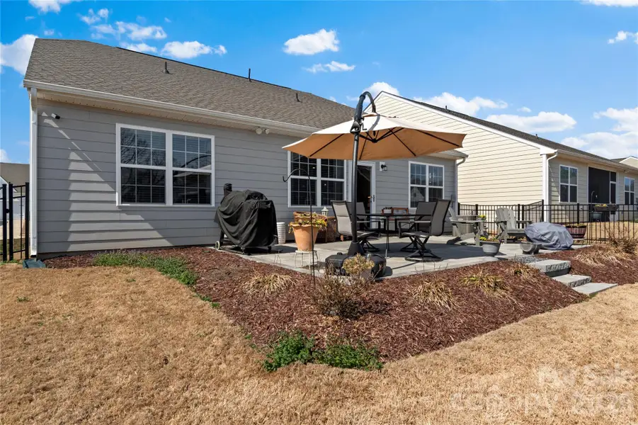 Exterior details and patio area of a home in Bell Farm, Statesville (Image 4).