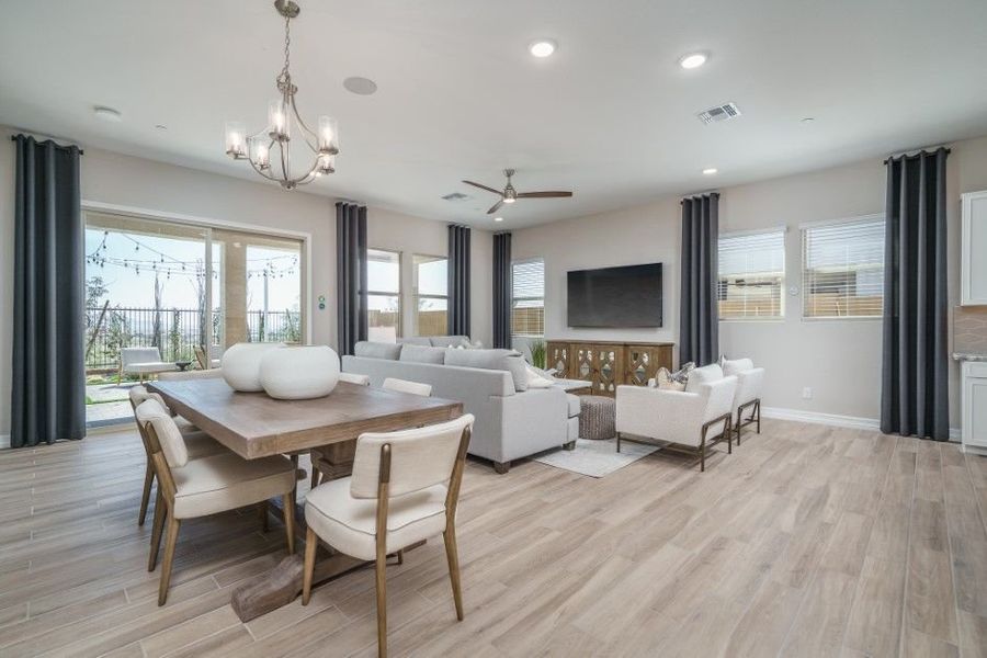 Furnished interior view inside a new home in The Ridge at Sienna Hills, Buckeye (Image 11).