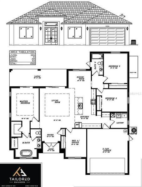 2D floor plan layout of this home in , North Port, FL (Image 4). 2D floor plan layout of this home in , North Port, FL (Image 4).