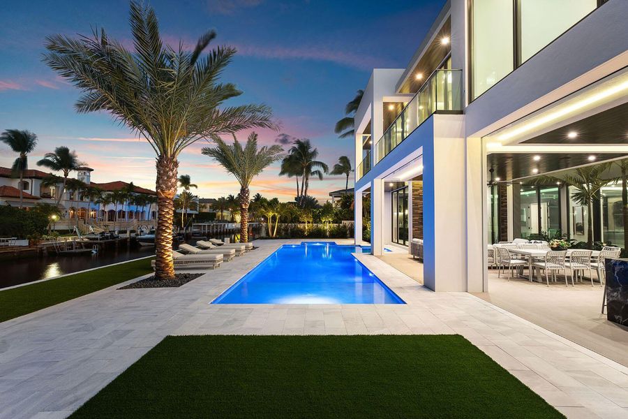 Exterior details and patio area of a home in , Boca Raton (Image 45).