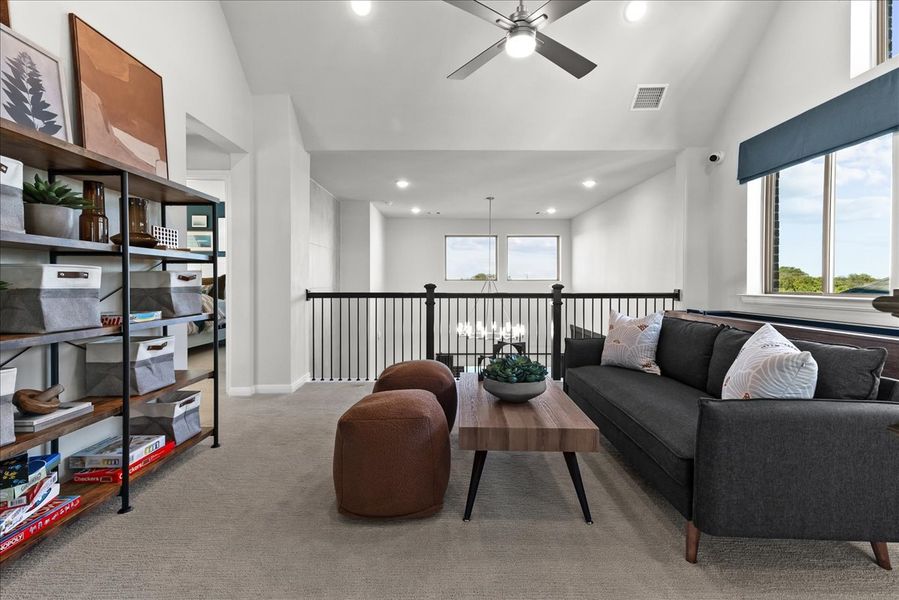 Furnished interior view inside a new home in La Terra at Uptown Celina, Celina (Image 17).