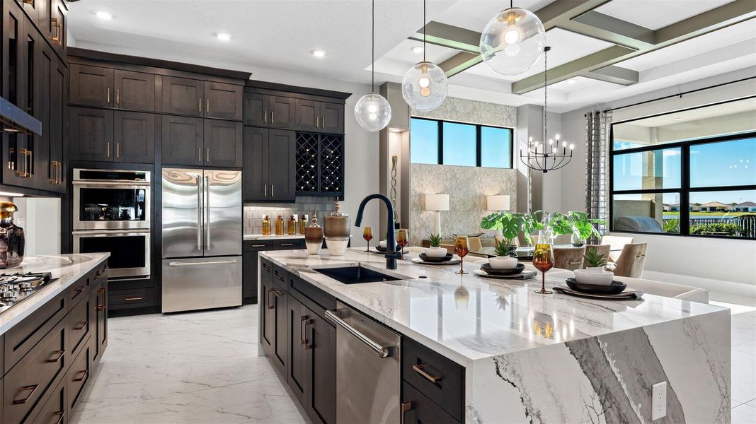Furnished interior view inside a new home in Cresswind Palm Beach at Westlake, Westlake (Image 17).