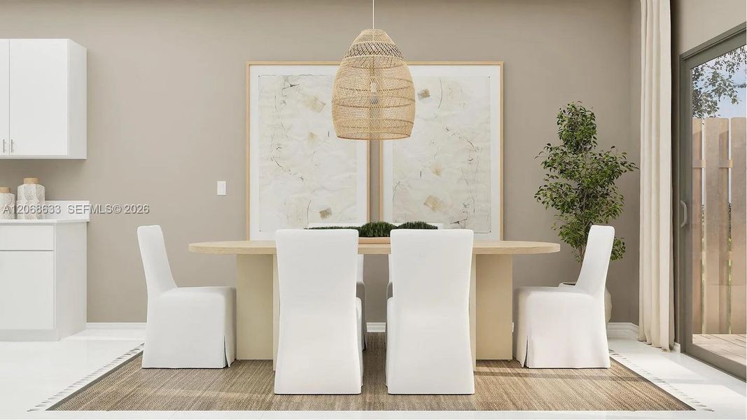 Furnished interior view inside a new home in Sunscapes, Florida City (Image 4). Furnished interior view inside a new home in Sunscapes, Florida City (Image 4).