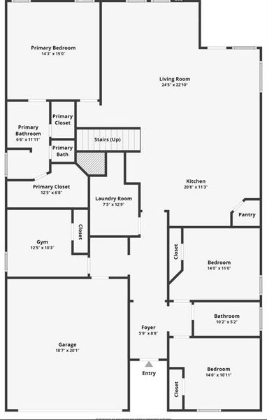 2D floor plan layout of this home in , Haslet, TX (Image 4).
