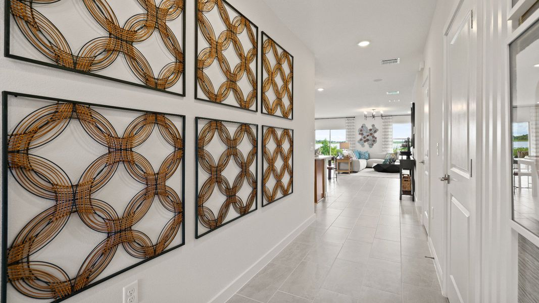 Castaway Model entry, new home plan available at Liberty Trace in Haines City, fl