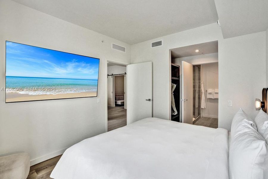 Furnished interior view inside a new home in , Miami (Image 12).