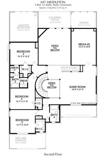 2D floor plan layout for the Middleton by Landon Homes in Estate 64s, Frisco, TX (Image 2). 2D floor plan layout for the Middleton by Landon Homes in Estate 64s, Frisco, TX (Image 2).