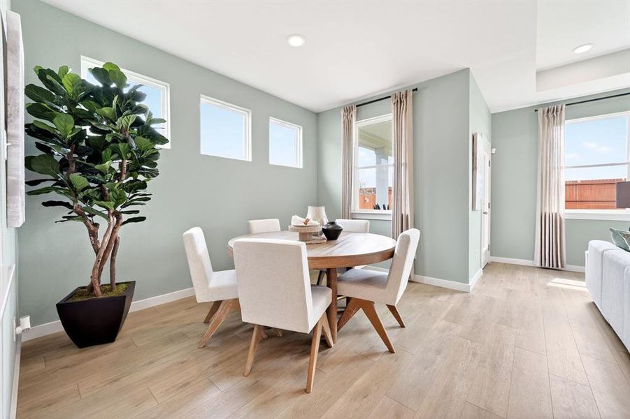 Furnished interior view inside a new home in Parks at Foster Crossing, Anna (Image 10).