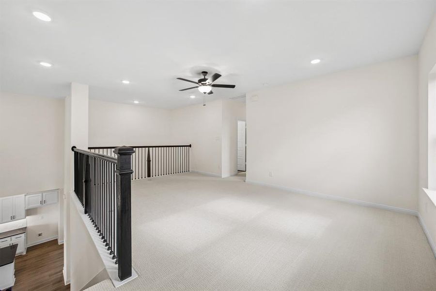 Spacious, unfurnished interior of a new home in Tavolo Park Cottages, Fort Worth (Image 24). Spacious, unfurnished interior of a new home in Tavolo Park Cottages, Fort Worth (Image 24).