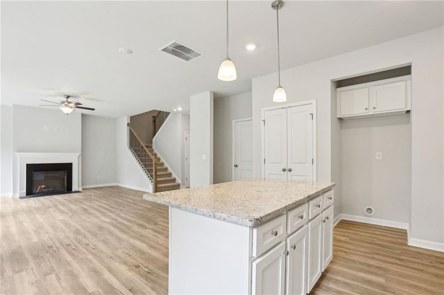 Furnished interior view inside a new home in The Hills at Cedar Creek, Winder (Image 2).