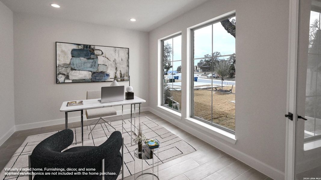 Furnished interior view inside a new home in Johnson Ranch, Bulverde (Image 14). Furnished interior view inside a new home in Johnson Ranch, Bulverde (Image 14).