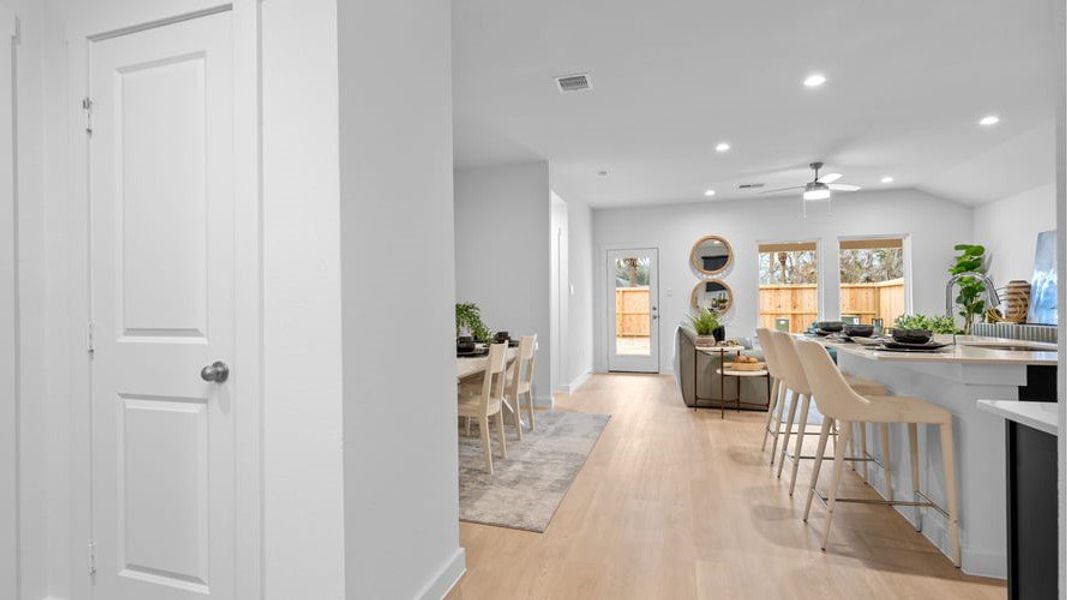 Furnished interior view inside a new home in Sorrento, Richmond (Image 11). Furnished interior view inside a new home in Sorrento, Richmond (Image 11).