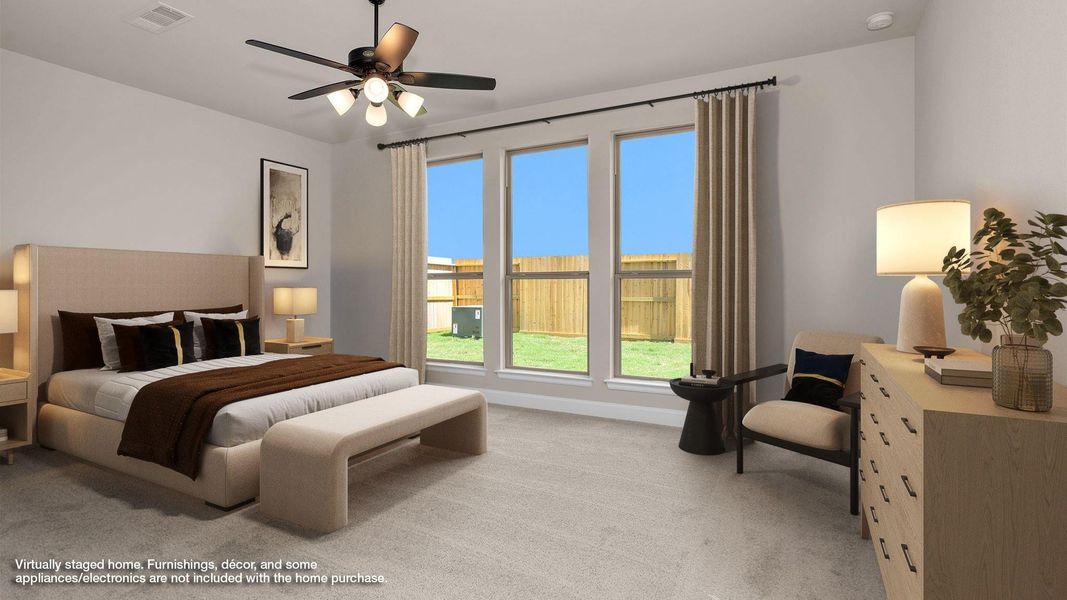 Furnished interior view inside a new home in Cross Creek West 55', Fulshear (Image 6). Furnished interior view inside a new home in Cross Creek West 55', Fulshear (Image 6).