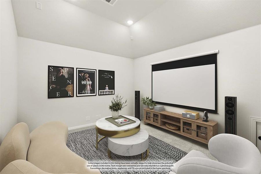 Furnished interior view inside a new home in The Oaks, Red Oak (Image 8).