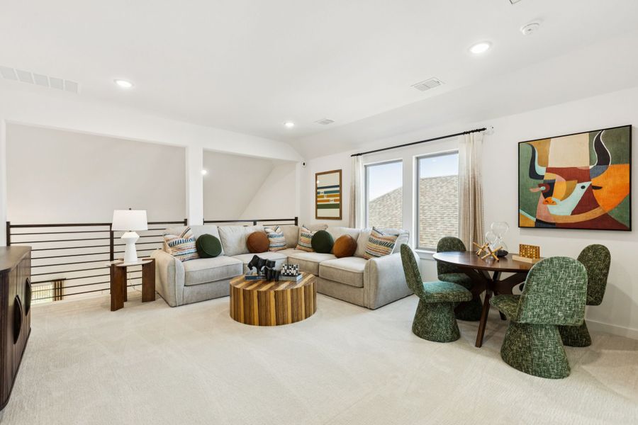 Game Room in the Winters home plan by Trophy Signature Homes