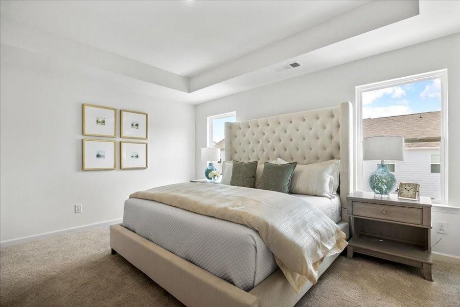 Furnished interior view inside a new home in Old Salem Crossing, Conyers (Image 12).