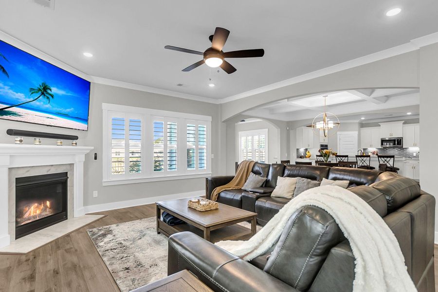 Furnished interior view inside a new home in Hewing Farms, Summerville (Image 30).