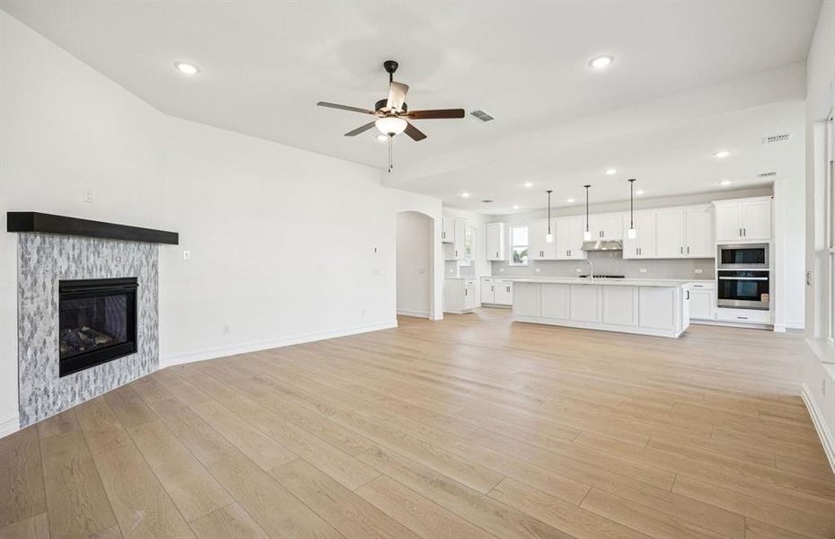 View of kitchen from gathering room View of kitchen from gathering room