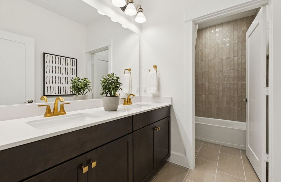 Furnished interior view inside a new home in Whitewing Trails, Princeton (Image 5).