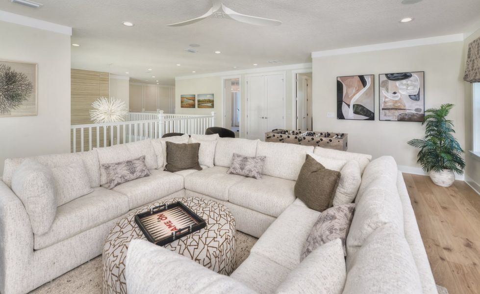 Furnished interior view inside a new home in Tidewater, Jacksonville (Image 27).