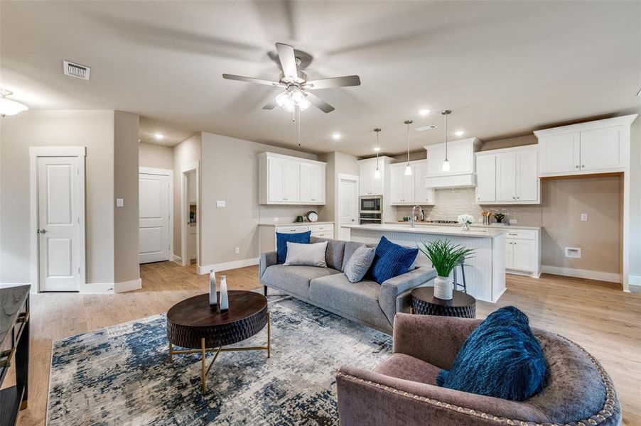 Furnished interior view inside a new home in Ladera Little Elm, Little Elm (Image 12). Furnished interior view inside a new home in Ladera Little Elm, Little Elm (Image 12).