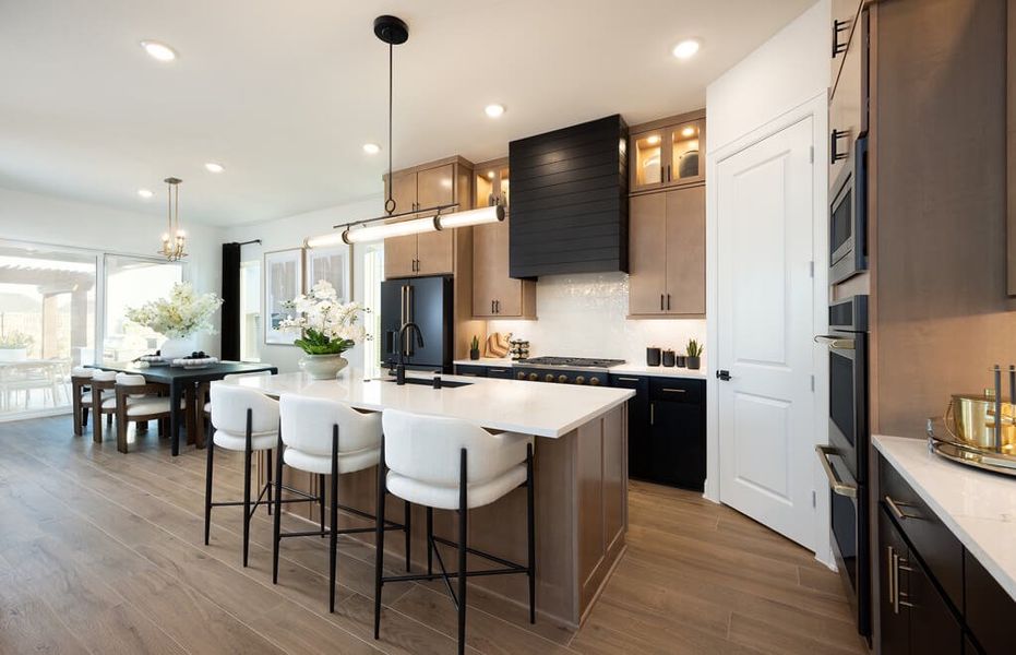 Furnished interior in a model home at Grange 40' Homesites in Katy (Image 4).