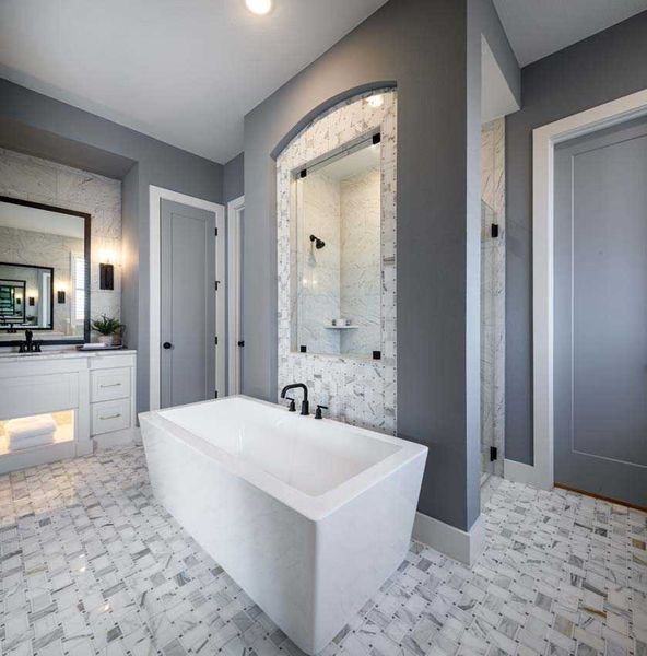 Representative furnished interior of a home built from the 222G by Highland Homes in Quail Hollow, Rockwall (Image 40).