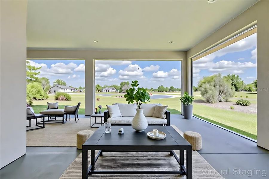 Exterior details and patio area of a home in , Sebring (Image 29).