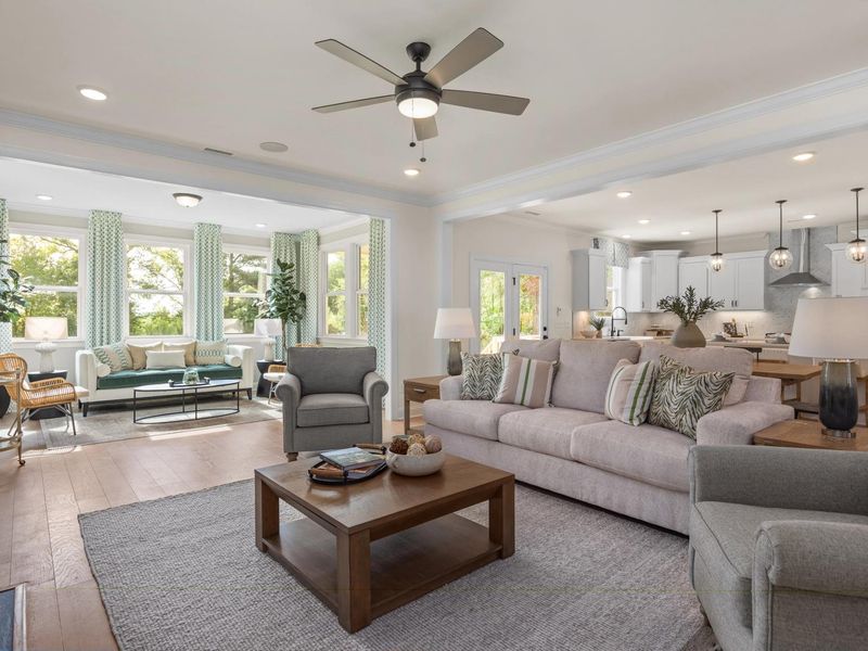 Representative furnished interior of a home built from the The Crawford by Davidson Homes LLC in Tobacco Road, Angier (Image 13).