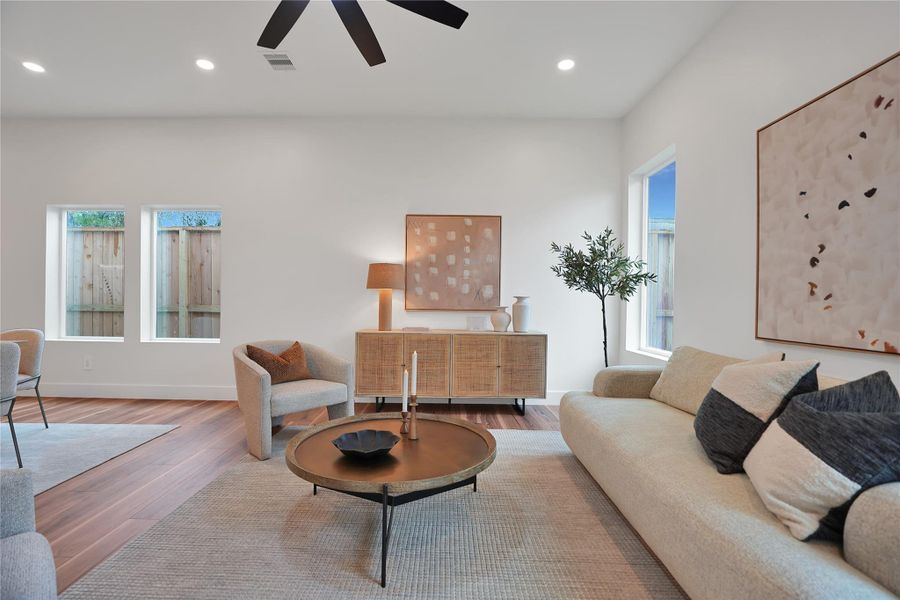 Furnished interior view inside a new home in , Houston (Image 13).