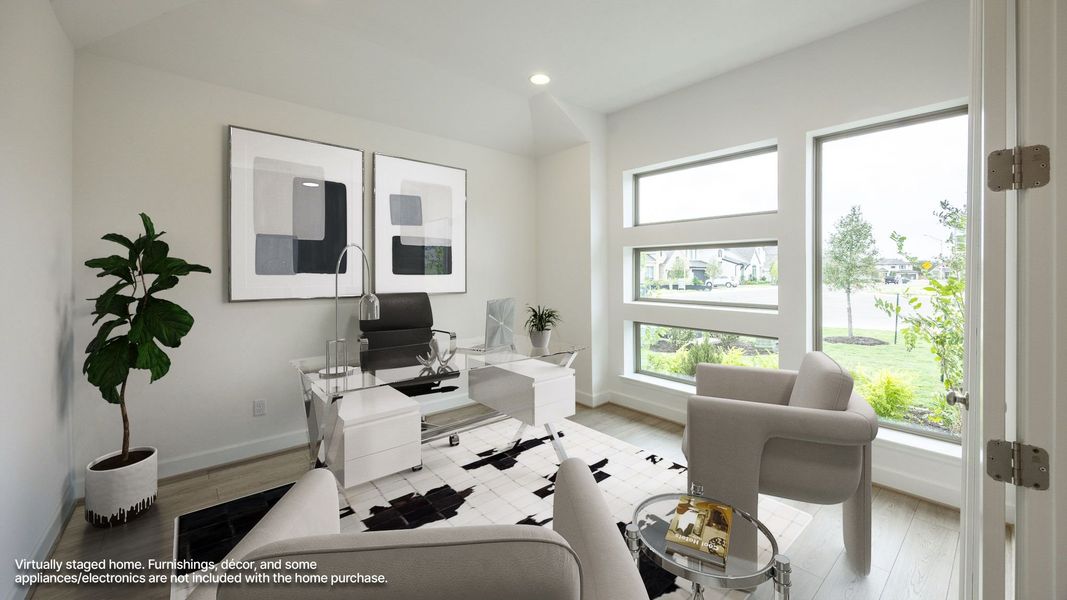 Furnished interior view inside a new home in Parmer Ranch, Georgetown (Image 7).