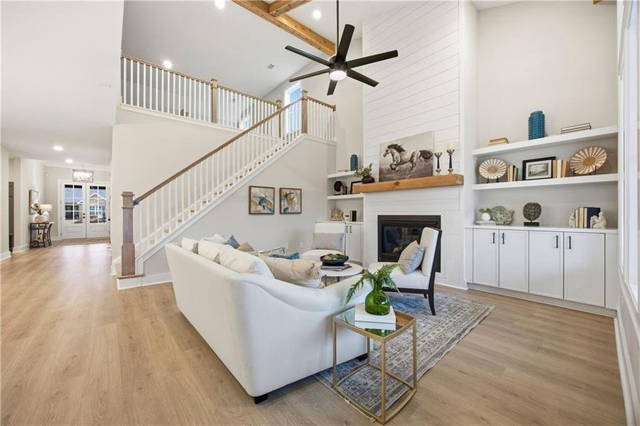 Furnished interior view inside a new home in Yellowstone Farms, Cumming (Image 24).