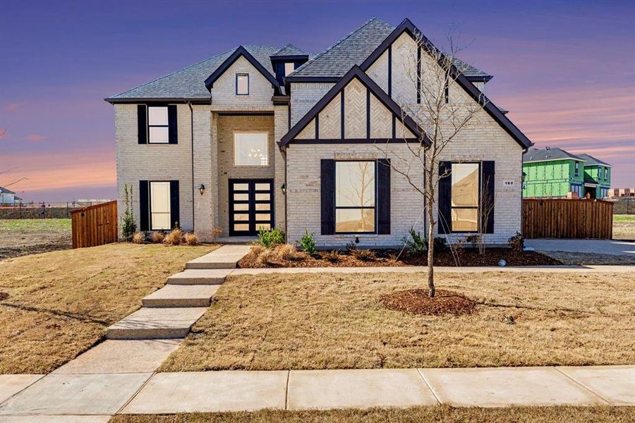 Front exterior of a new home in , Prosper, TX, highlighting curb appeal (Image 23).